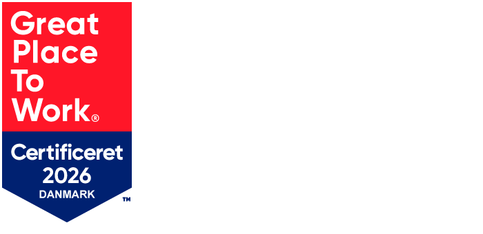 Great Place To Work Certificeret 2026 Danmark logo